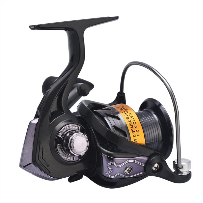 قرقره فلزی با کیفیت بالا 5.1:1 Fish Line Wheel Spinning Reel Sotwater Bait Casting Reel Spinning Fishing Gear Fishing Reels