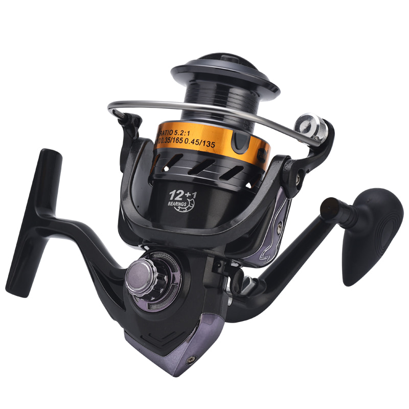 قرقره فلزی با کیفیت بالا 5.1:1 Fish Line Wheel Spinning Reel Sotwater Bait Casting Reel Spinning Fishing Gear Fishing Reels